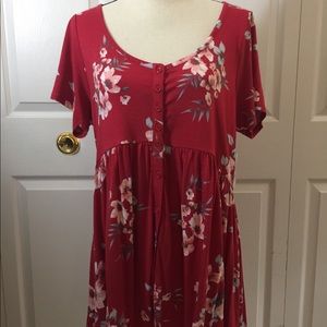 NWT Torrid Floral Babydoll Tunic